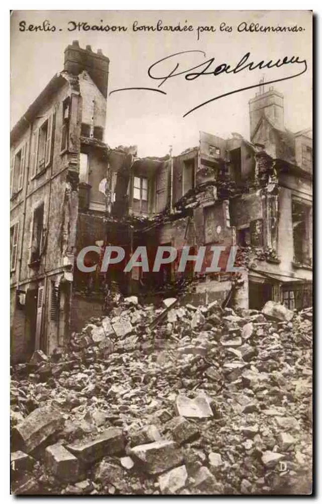 Senlis — Haus bombardiert von den Deutschen — Galimou, n°1 - Vorderseite