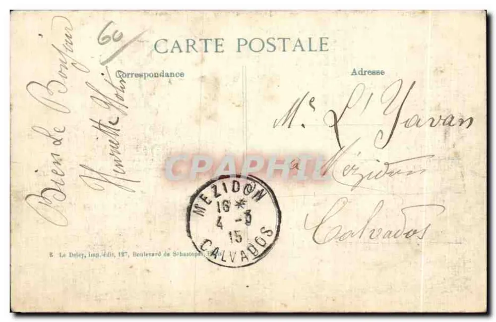 SENLLIS — A rua de Bellan — E.D. editor - Verso