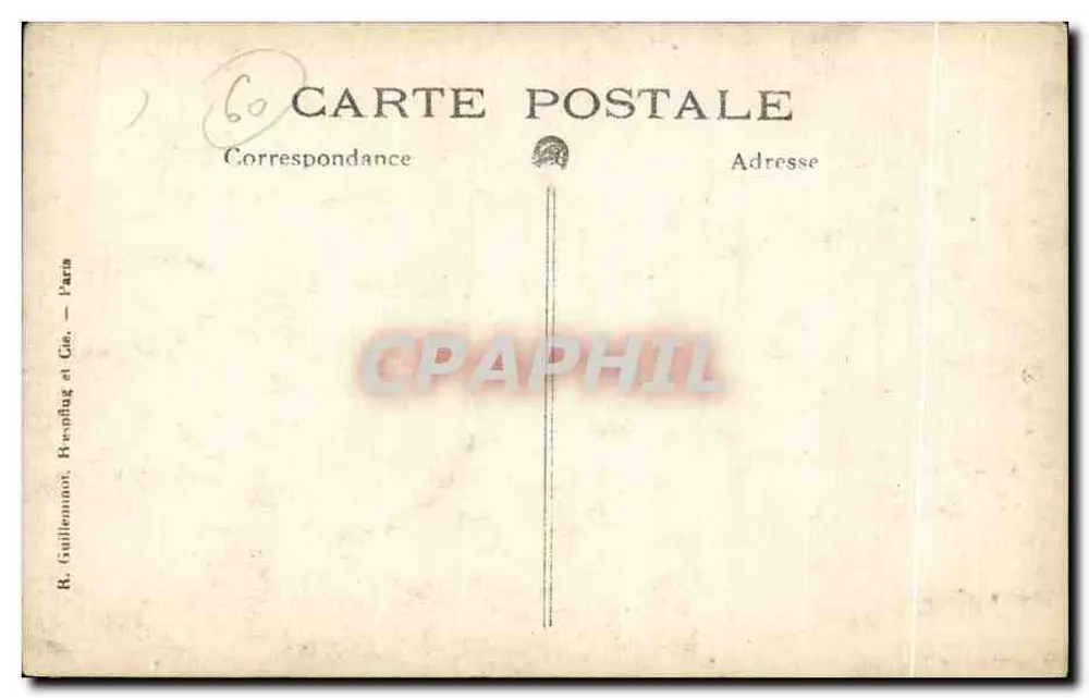 Senlis — ruínas após o passo dos alemães (2 de setembro de 1917) — R. Guilleminot, Bespflug et Cie, Paris - Verso