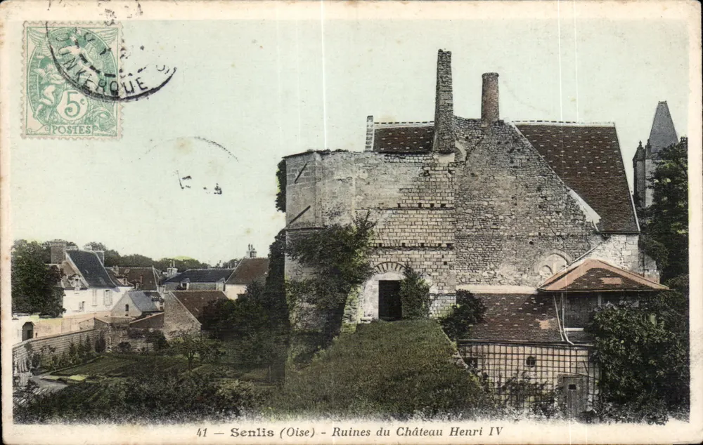 Senlis (Oise) — Ruínas do Castelo de Henrique IV — editor anônimo, n° 41 - Frente