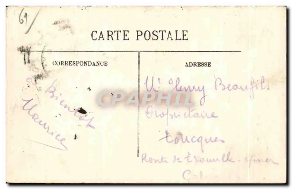 Flers — Der Portal des Rathauses — LL - Rückseite