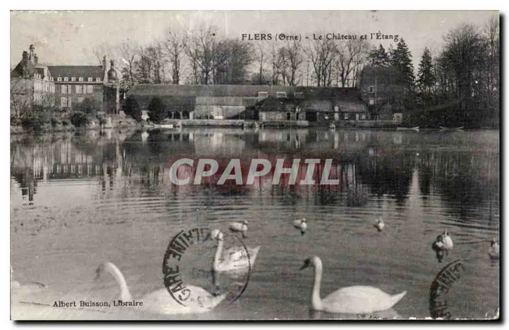 Flers (Orne) - O Castelo e o Lago — Albert Buisson, Livreiro - Frente