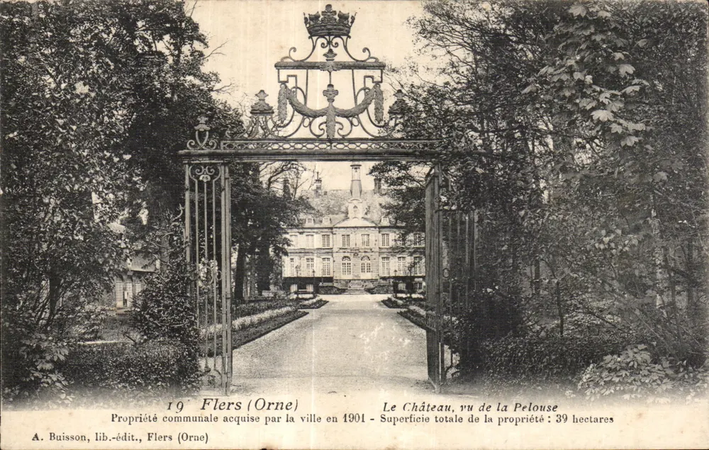 Das Schloss von der Wiese aus gesehen — Fliers (Orne) — A. Buisson, Verleger, Fliers (Orne) - Vorderseite