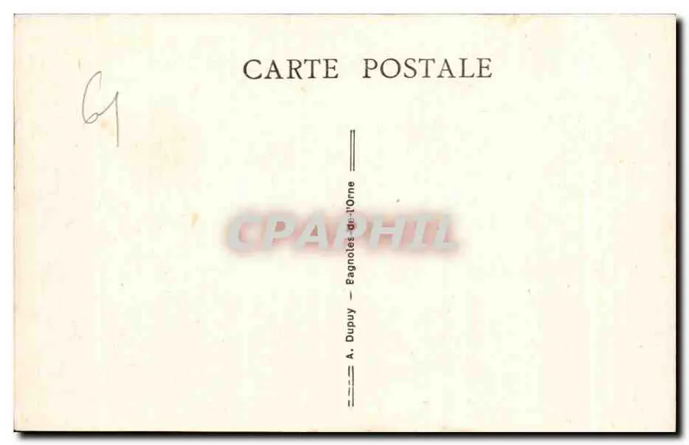 Bagnoles-de-l'Orne — Hotel Christol — A. Dupuy - Verso