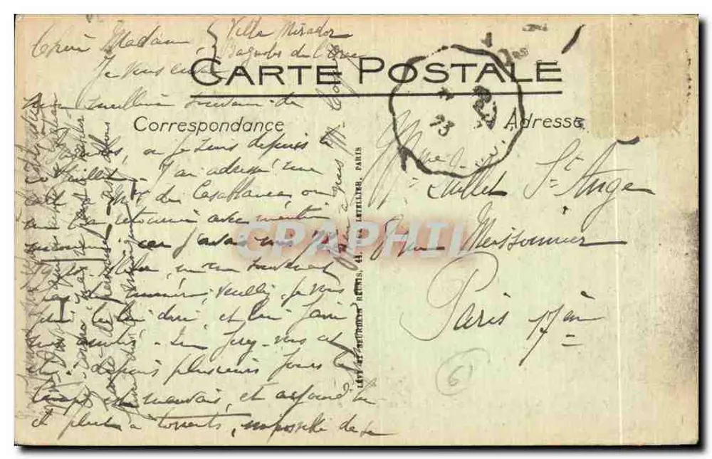 Bagnoles-de-l'Orne — Schloss Tessé-la-Madeleine — LL. - Rückseite