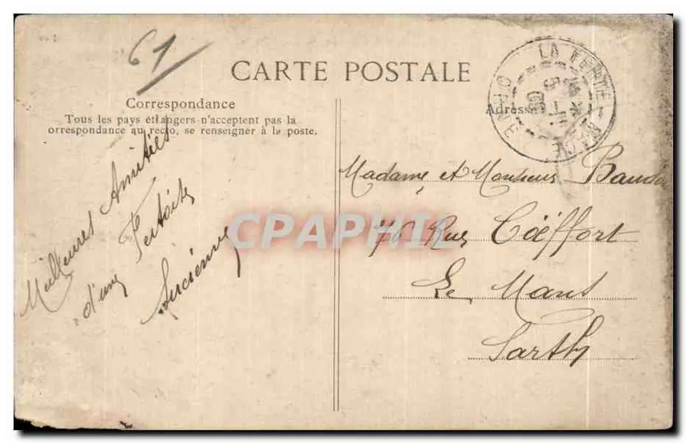 Um Bagnoles-de-l'Orne — Schloss Gué aux Biches — La Normandie, n°377 - Rückseite