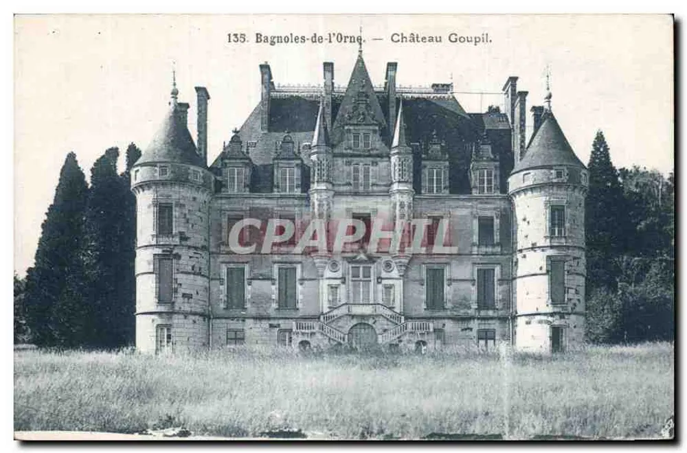 Bagnoles-de-l'Orne — Castelo Goupil — editor A. Cupy - Frente