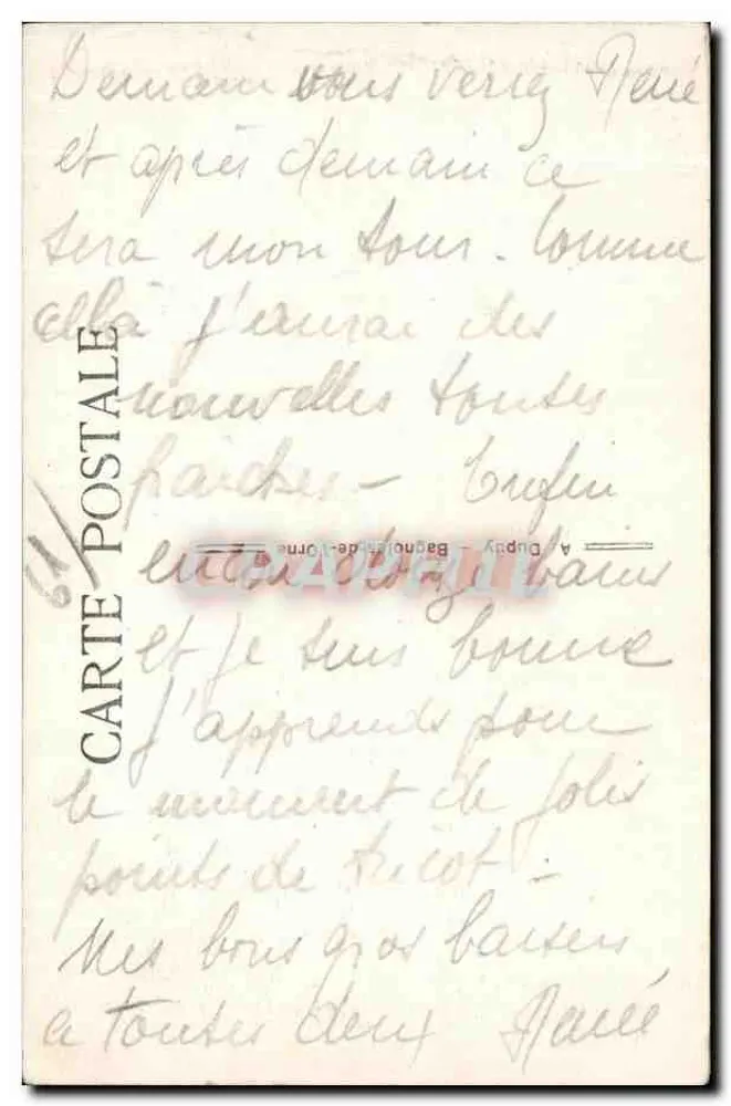 Bagnoles-de-l'Orne — Castelo Goupil — editor A. Cupy - Verso