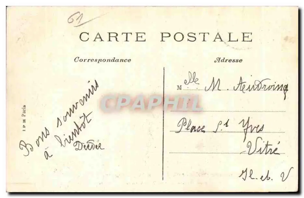 Bagnoles-de-l'Orne — A l'Abri Janolin — Ansicht von Tessé-la-Madeleine — A. D. - Rückseite