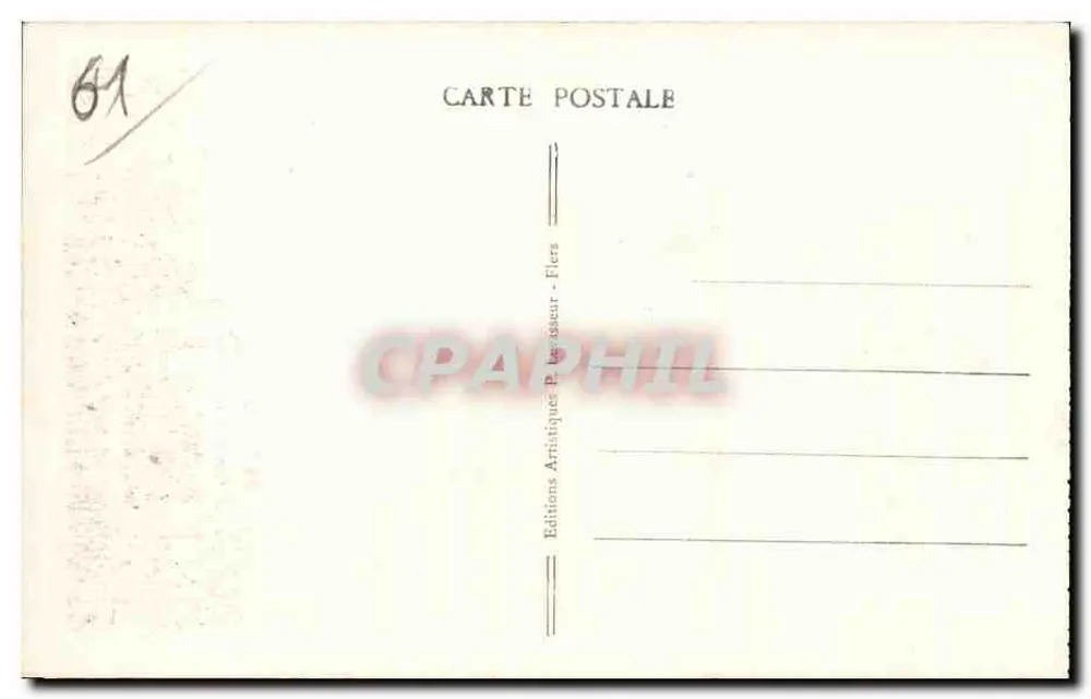 Bagnoles-de-l'Orne — Ansicht des Sees und des Gemeindekasinos — Künstleredition P. Beausseur - Fiers - Rückseite