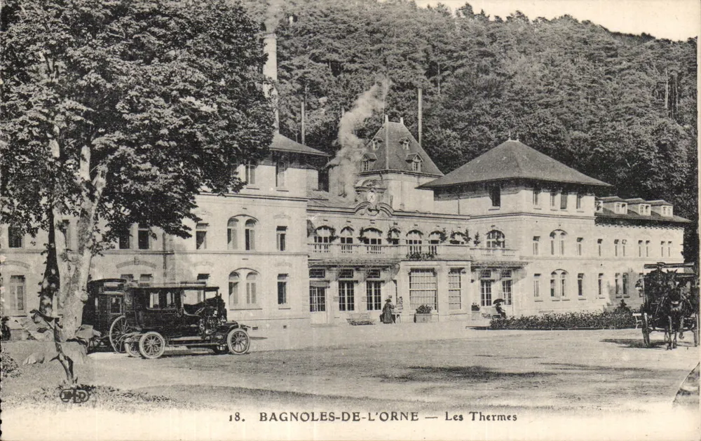 Bagnoles-de-l'Orne — Os Termas — Editor CPD, n°18 - Frente