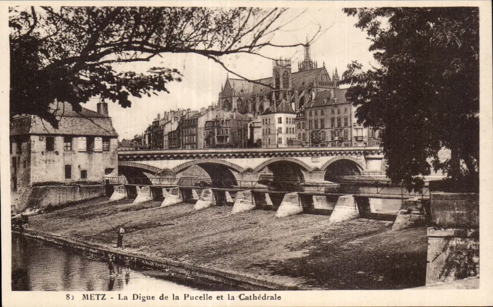 Metz - Die Pucelle-Dyke und die Kathedrale — Verlag Ch. Fischer, Nr. 8 - Vorderseite