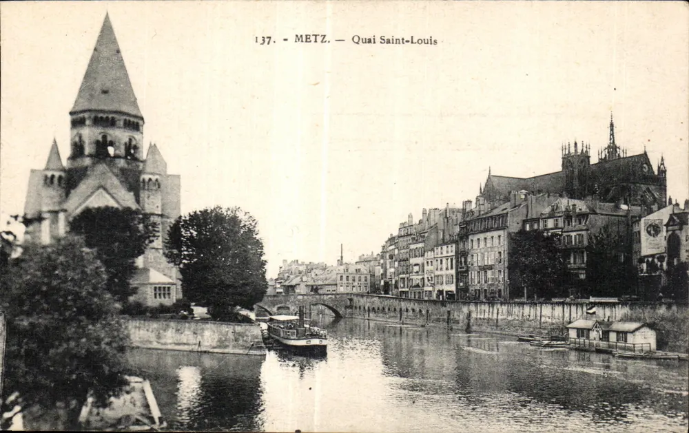 Metz — Quai Saint-Louis — E. Weber, wydawca-Metz - Awers