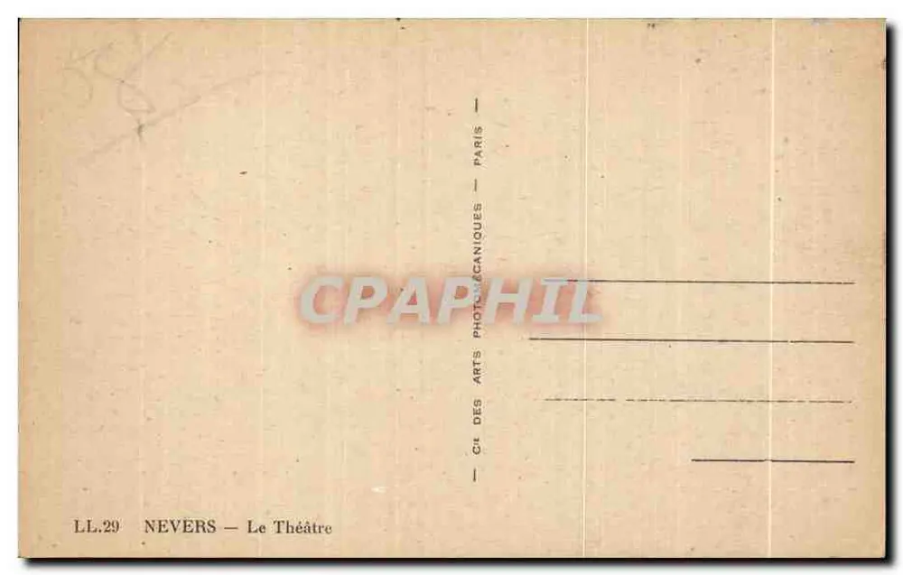 Nevers — O Teatro — Cité des Arts Photographiques, Paris - Verso