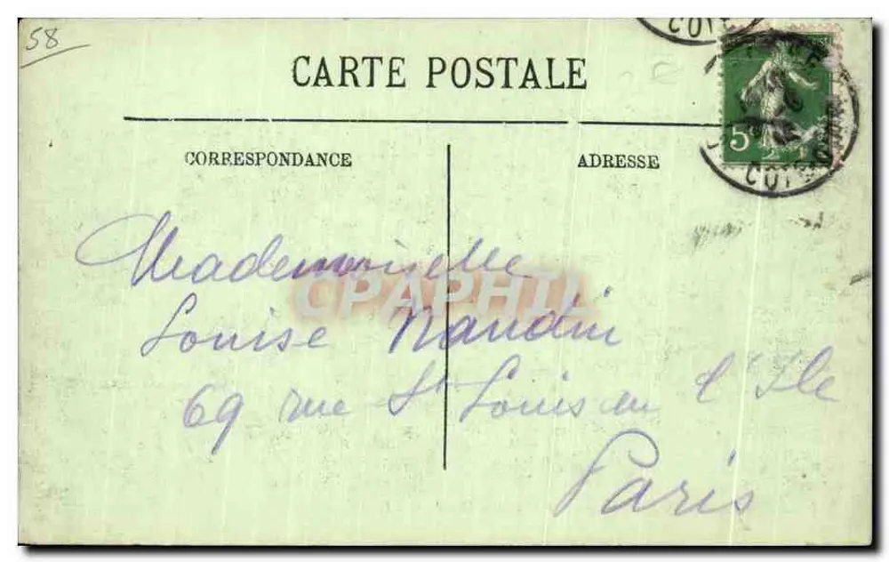 Nevers — Panoramablick auf das Ducal Palace — L.L. - Rückseite