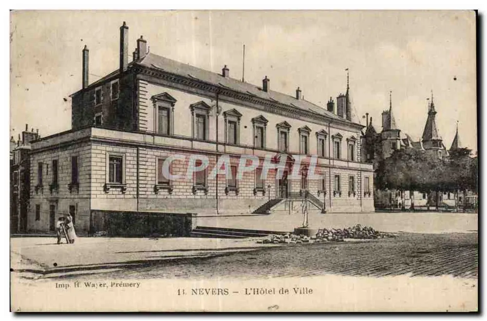Nevers — Hotel de Ville — Wyd. H. Water, Prémercy - Awers