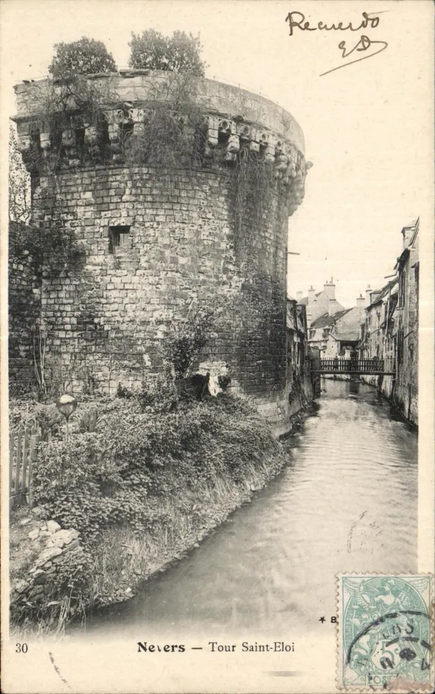 Nevers — Wieża Świętego Elói — Recuerdo - Awers