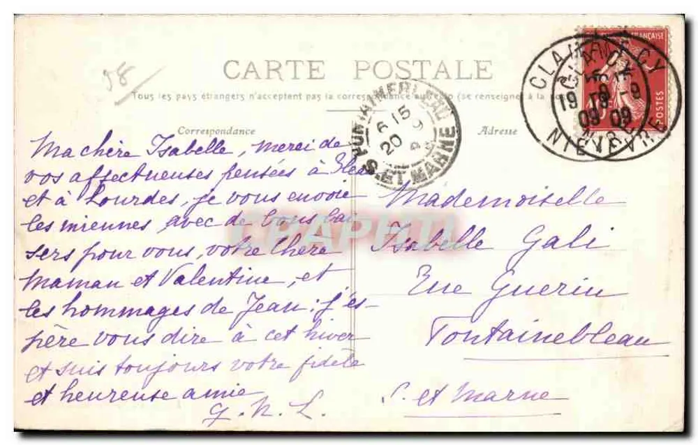 Surgy — Dolina Yonne — E. Goulet, wyd. Clamecy - Rewers