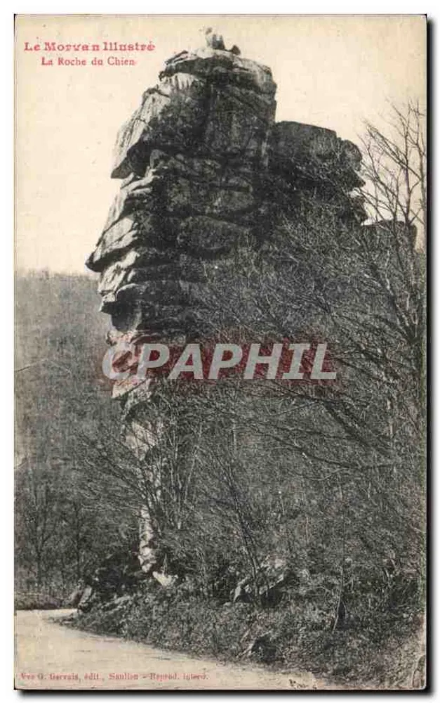 La Roche do Cão — Morvan — edição G. Gerraïs, Saülion - Rappoud, impr. - Frente