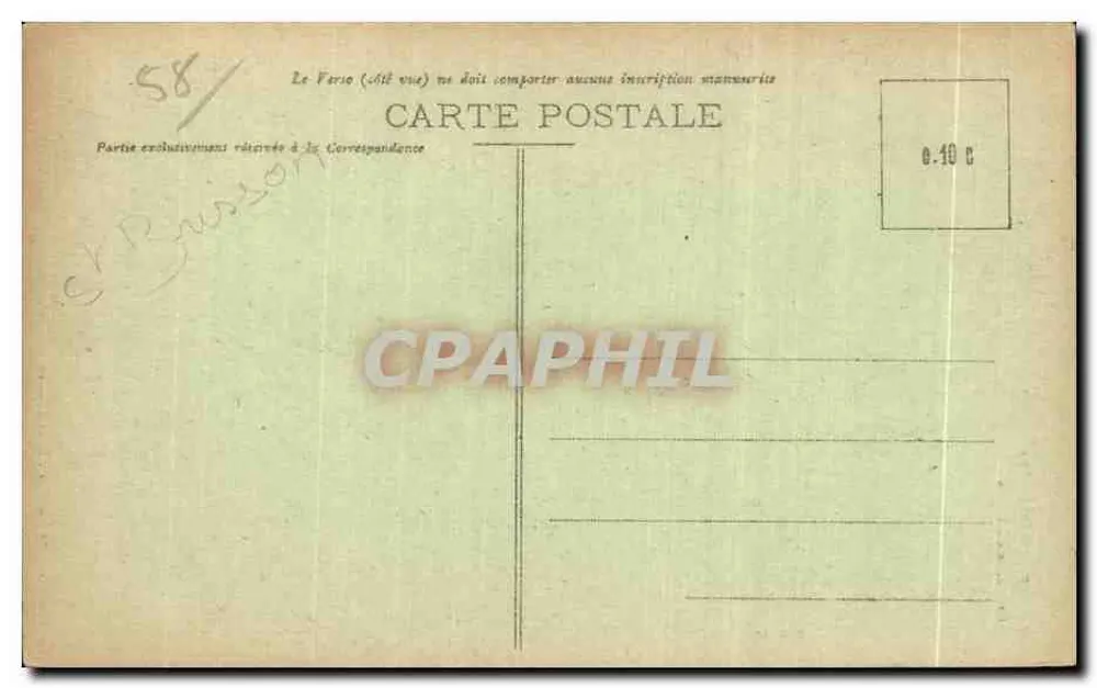 La Roche do Cão — Morvan — edição G. Gerraïs, Saülion - Rappoud, impr. - Verso