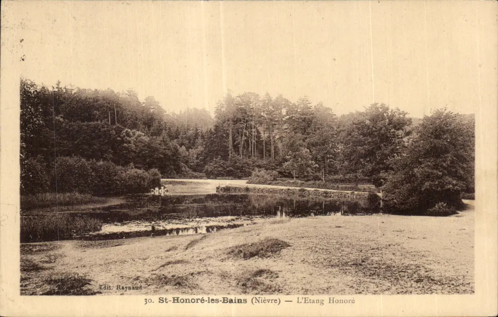 St-Honoré-les-Bains (Nièvre) — L'Etang Honoré — Edit. Raynaud n°30 - Vorderseite