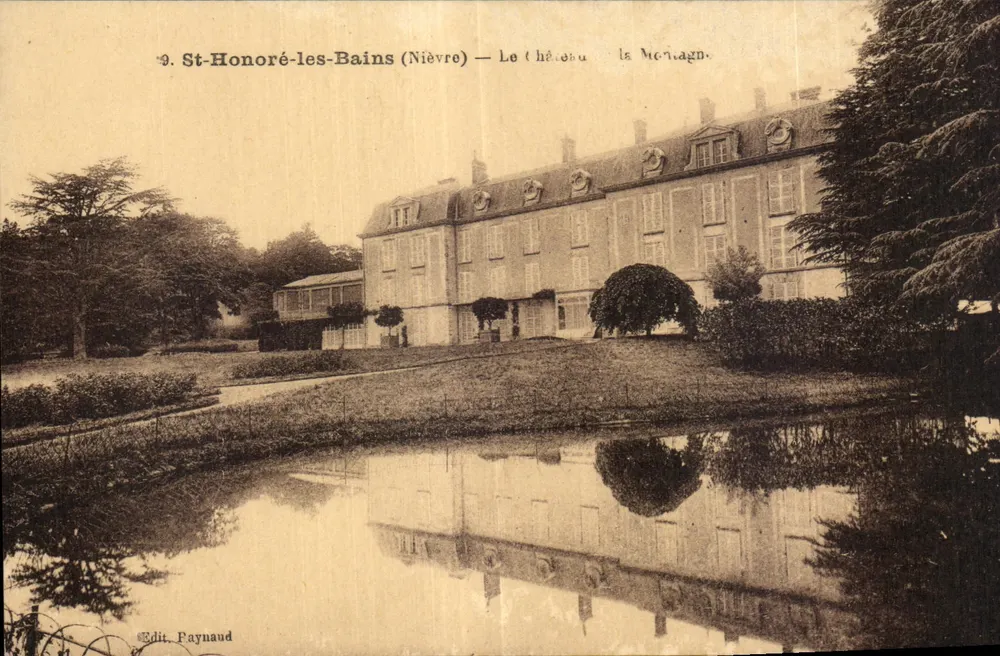 St-Honoré-les-Bains (Nièvre) — O castelo de Menagné — Edit. Paynaud - Frente