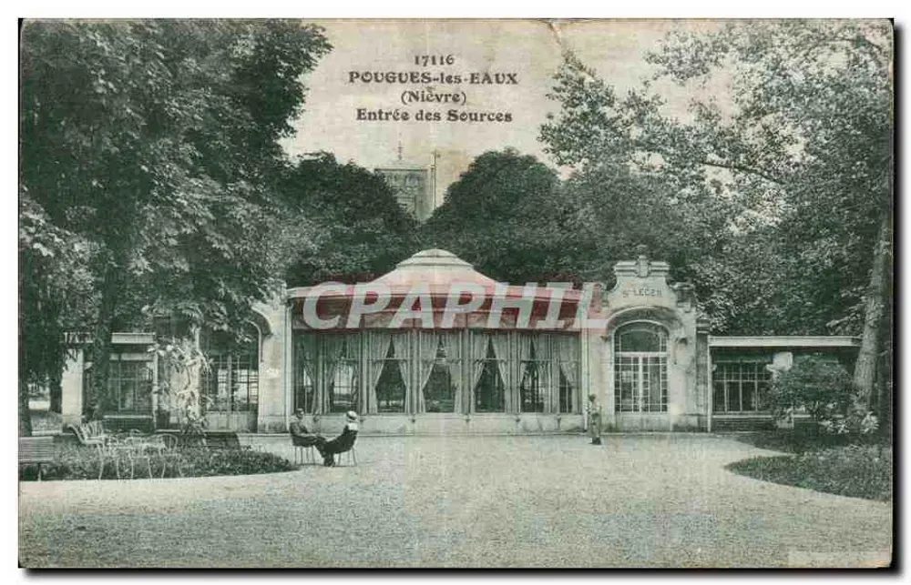 Pougués-les-Eaux — Entrée des Sources — Les Éditions C. L. de Beaunapon - Frente