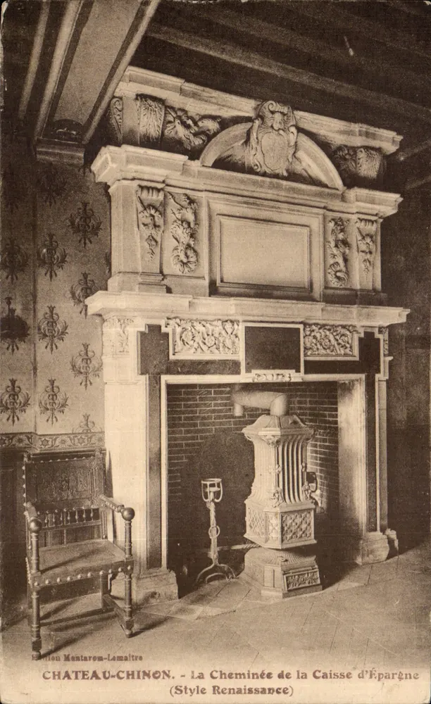 Château-Chinon - Die Kamin der Sparkasse (Renaissance-Stil) — Edition Montaron-Lamaltre - Vorderseite