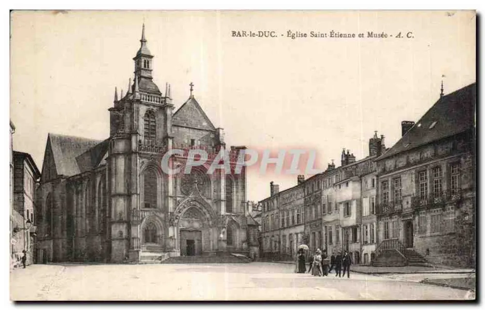 Bar-le-Duc - Igreja de São Etienne e Museu - A. C. - Frente