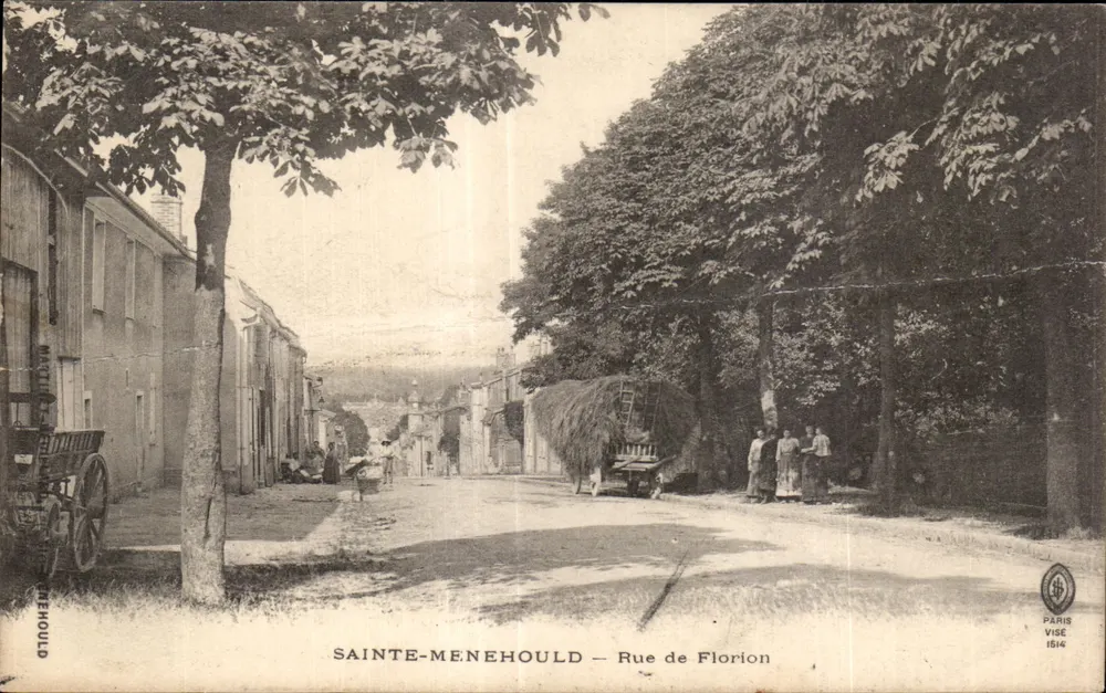 Sainte-Menehould — Rue de Florion — éditeur Paris Visé, n° 1614 - Voorkant