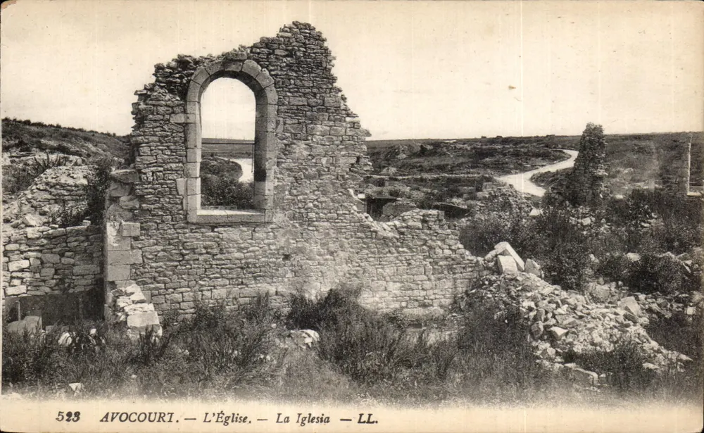 Avocourî - A Igreja - La Iglesia — LL. — n° 523 - Frente