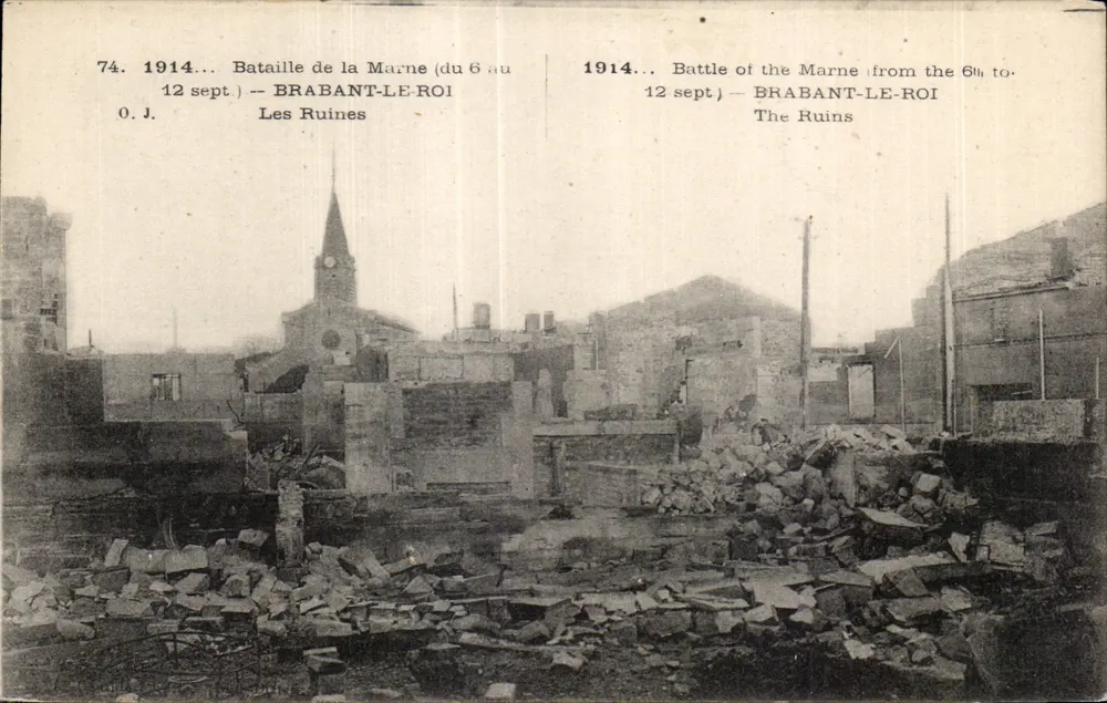 Schlacht an der Marne — Ruinen von Brabant-le-Roi — O.J. n°74 - Vorderseite