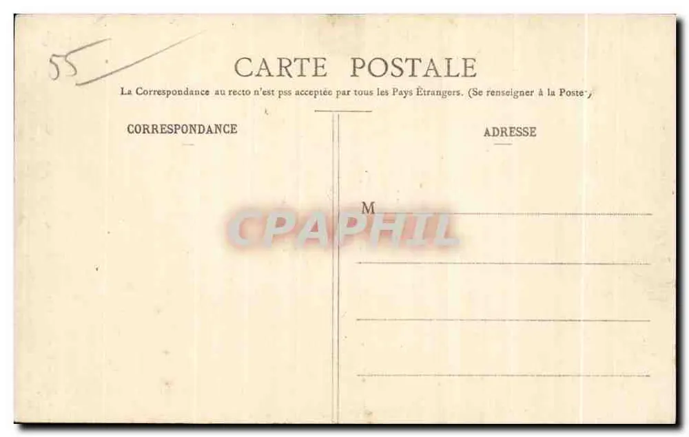 Bar-le-Duc - Les Larrons, zugeschrieben Ligier-Richier — Verlag Vve Emile Collot, Bar-le-Duc - Rückseite