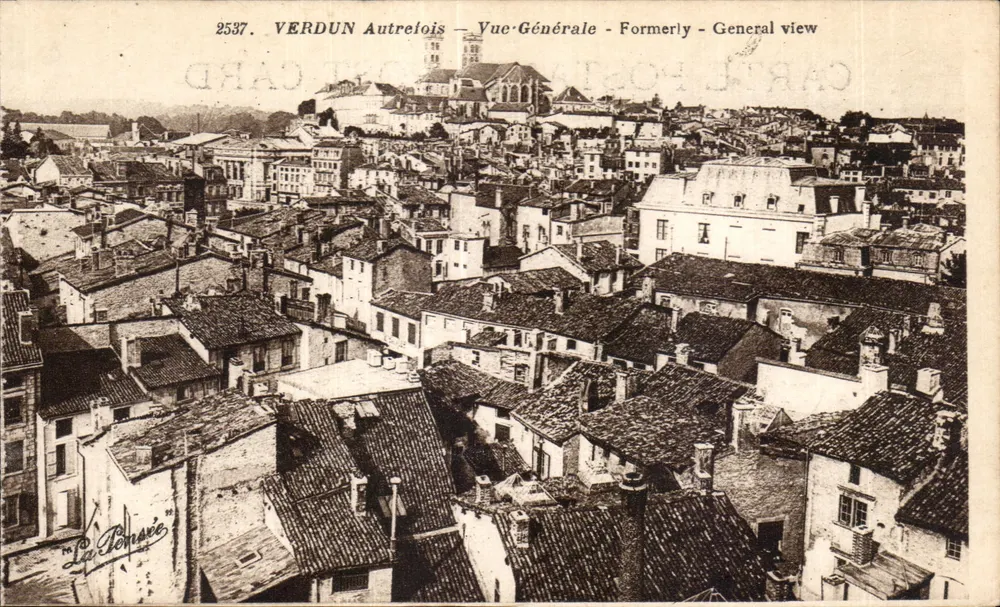 Verdun Antes — Vista Geral — editor La Ponsée, n° 2537 - Frente