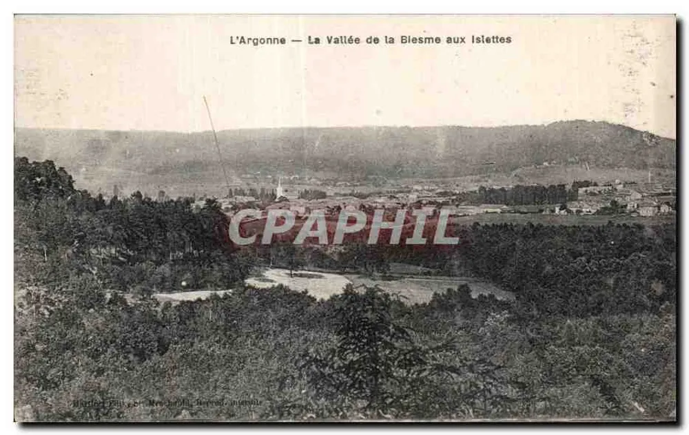 Die Argonne — Die Blesme-Tal bei den Islettes — Bladot Frères, Nancy, Drucker - Vorderseite