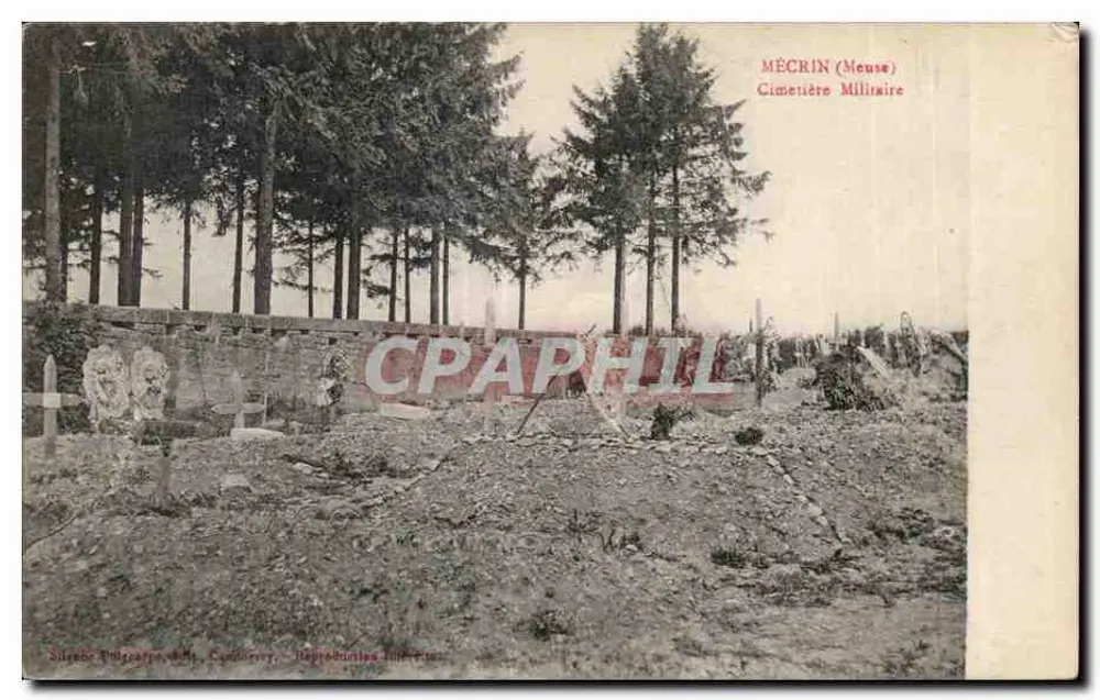 Mécrin (Meuse) — Cemitério Militar — Silène Tolzcarpe & Cie, Conflans - Frente
