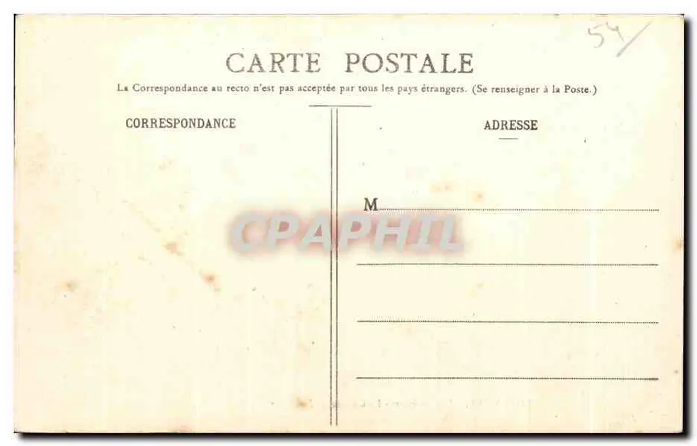 Lunéville - Les Bosquiers - La Grande Allée — Ouantin, lith. édit. - Rückseite