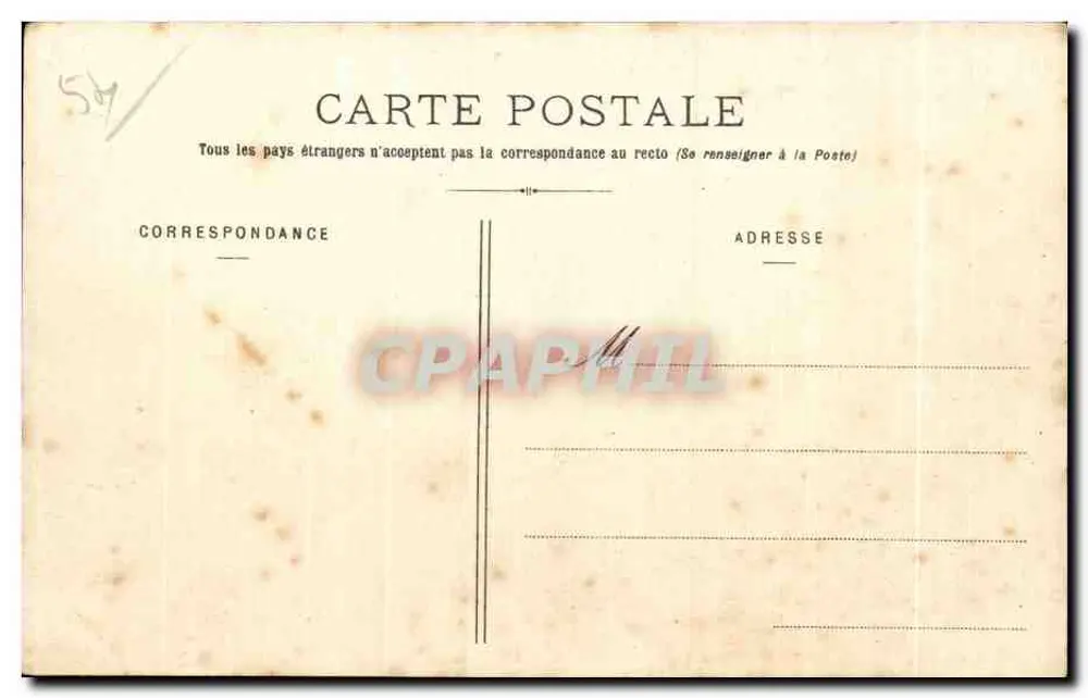 Lunéville - Les Bosquets - O Jato d'Água - Verso