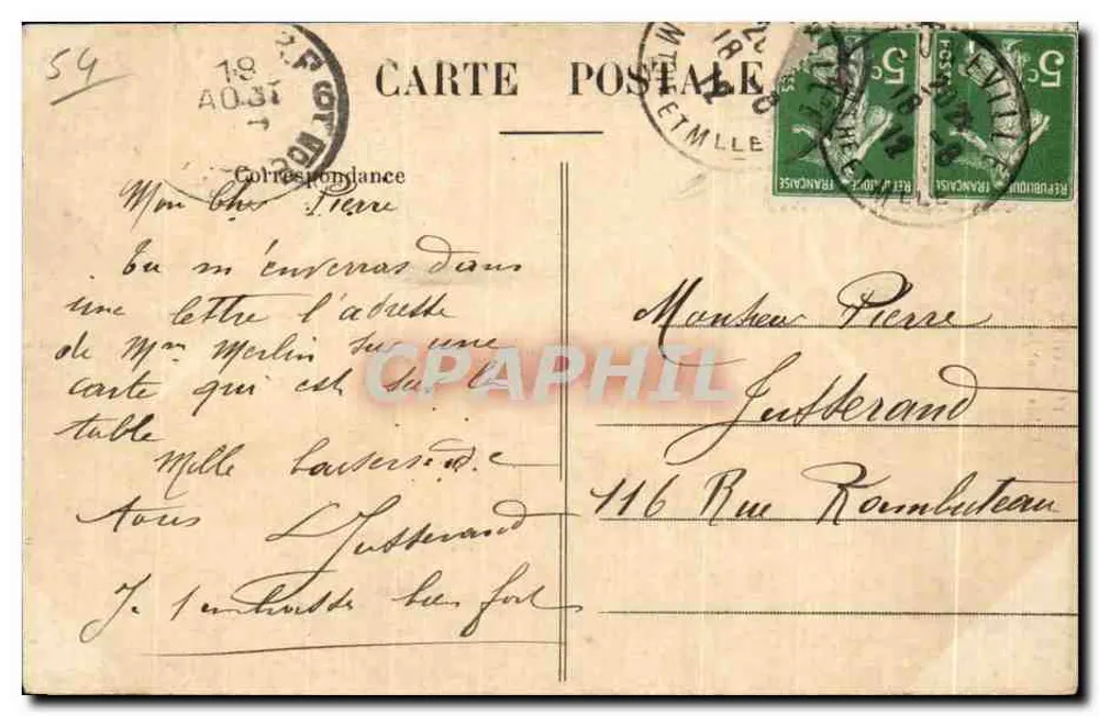 Lunéville — Igreja de São Jacó — Quarrain, n° 148 - Verso