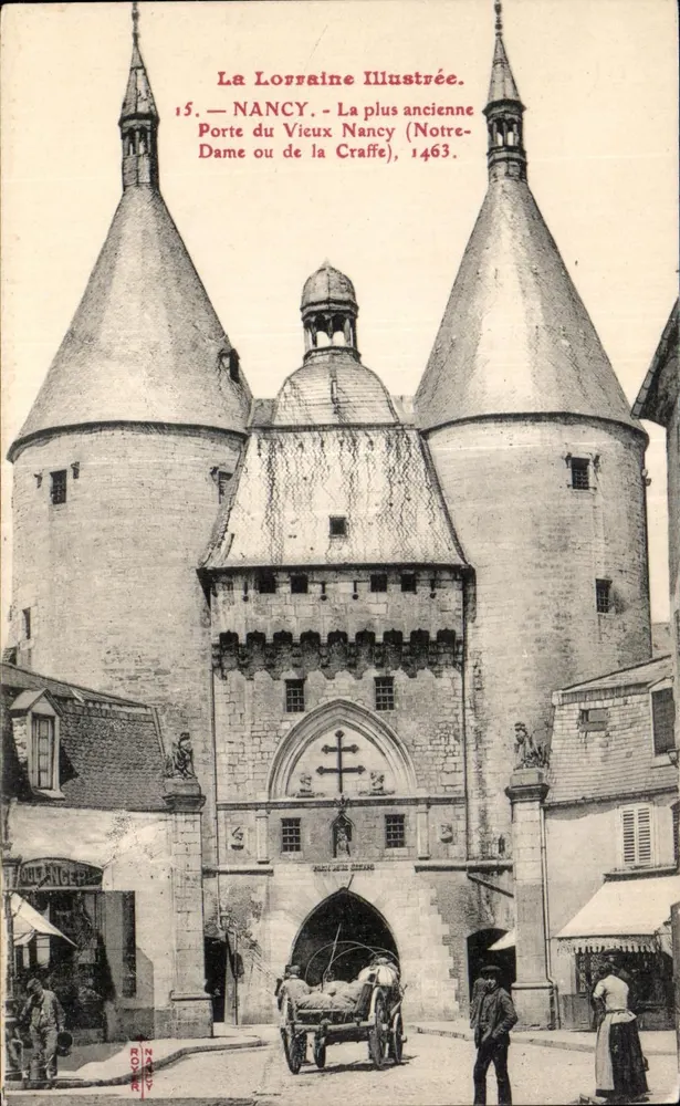 NANCY — Porta do Velho Nancy (Nossa Senhora ou da Craffe), 1463 — A Lorena Ilustrada, n°15 - Frente