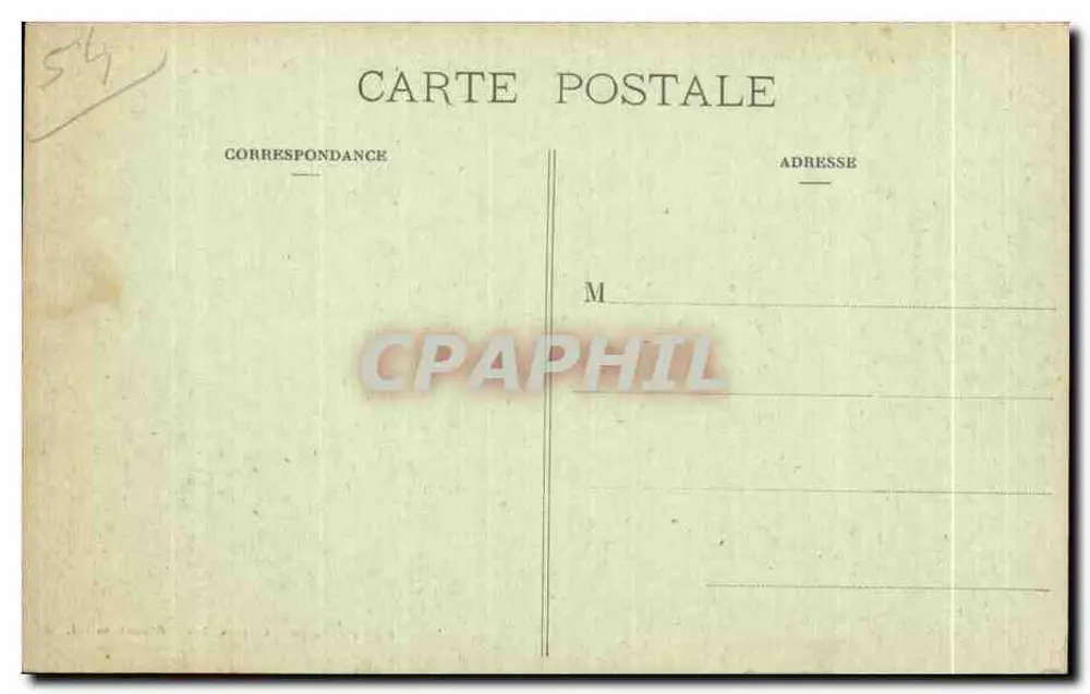 Mandres-aux-Quatre-Tours — Ruinen nach dem Krieg — Gardolle et Briquet, Verleger, Toul - Rückseite