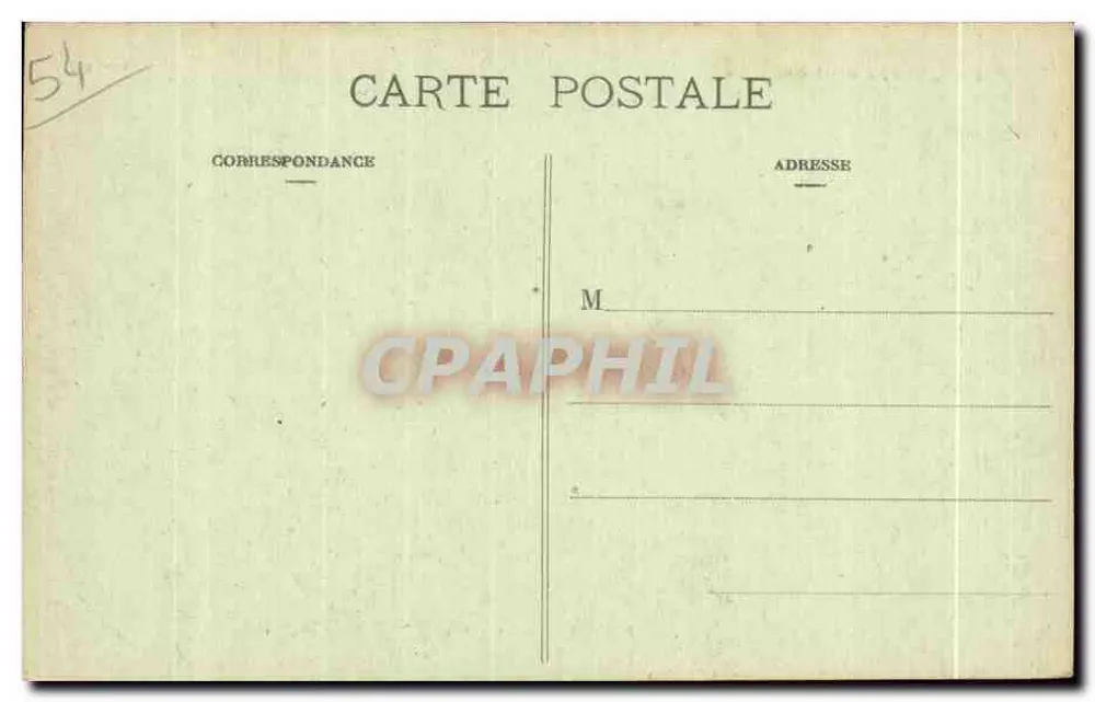 Flirey - O Cemitério — ruínas de uma igreja e edifícios destruídos — Gerdolle et Briquet, Toul, n° B-1407 - Verso