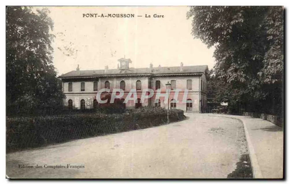 Pont-A-Mousson — A Estação — Edição dos Comptoirs Franceses - Frente