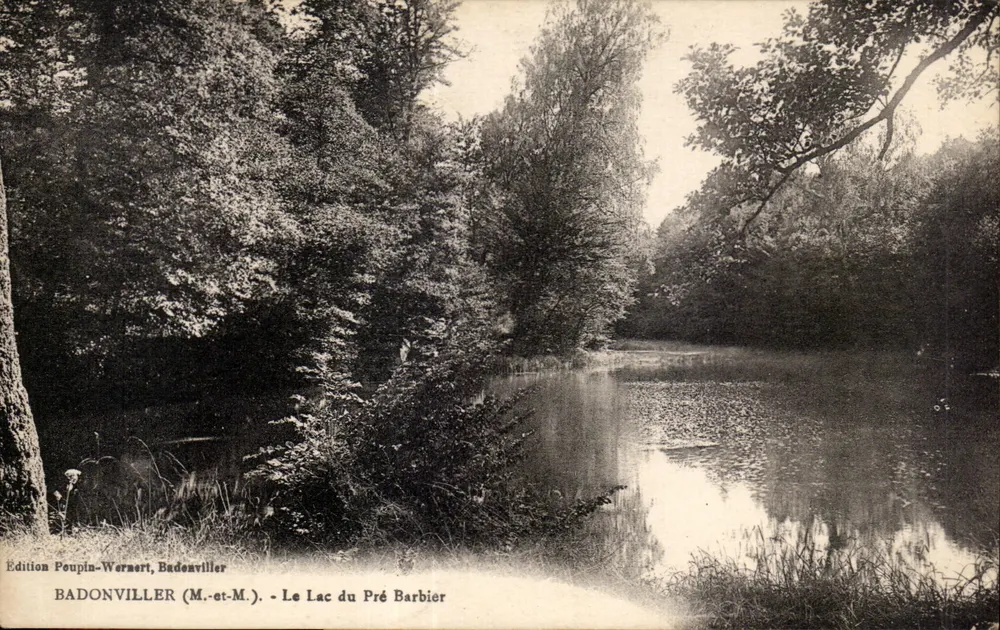 Badonviller (M.-et-M.) — O Lago do Pré Barbier — Edição Poupin-Wernert - Frente