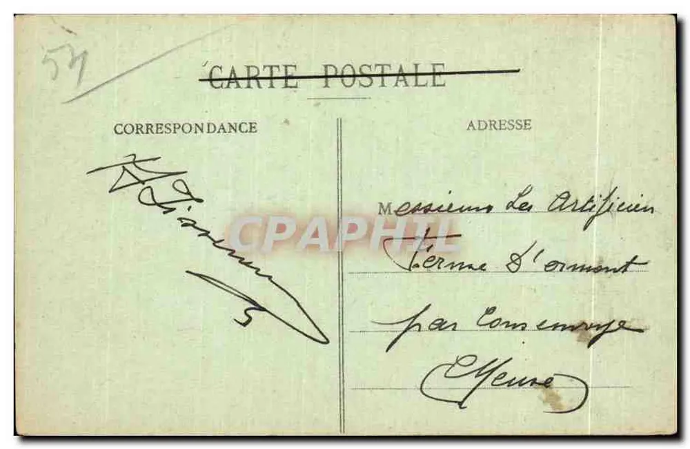 Pont-a-Mousson - Vista geral — Rausselle, Livreiro-Jornais - Verso
