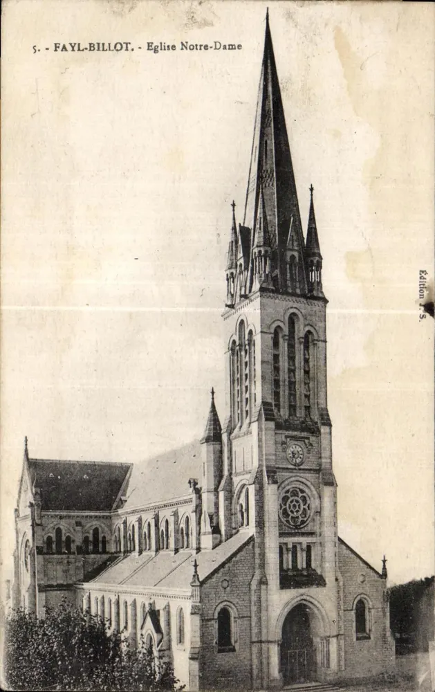 Fayl-Billot - Kirche Notre-Dame — Edition J.S. n°5 - Vorderseite