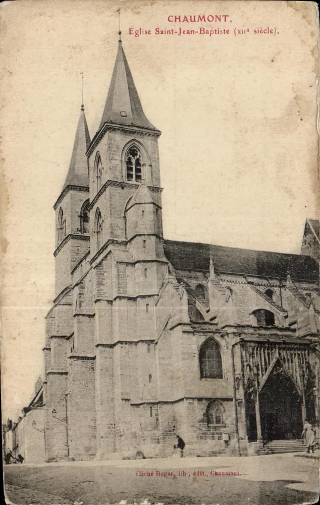 Chaumont — Kirche Saint-Jean-Baptiste (11. Jahrhundert) — Cliché Rogar, Verlag Chaumont - Vorderseite