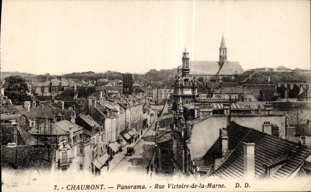 Chaumont — Panorama — Rue Victoire-de-la-Marne — D. D. - Vorderseite