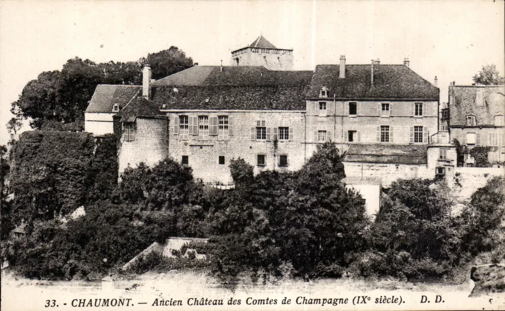 Chaumont — Alter Schloss der Grafen von Champagne (9. Jahrhundert) — D.D. - Vorderseite