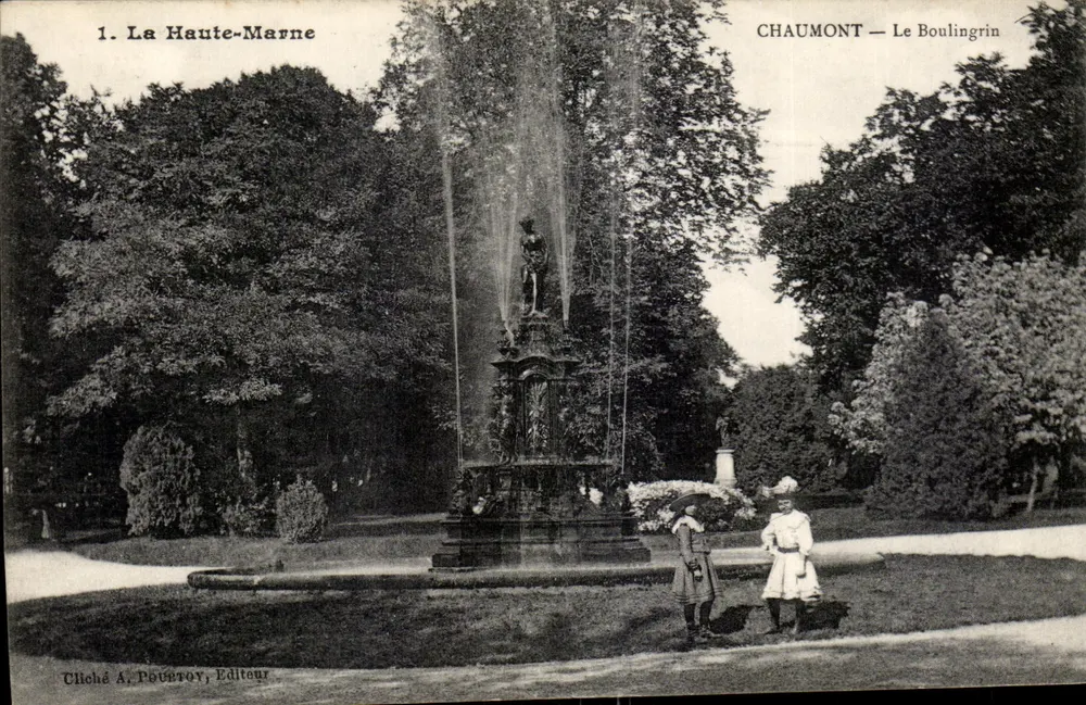 Chaumont — Le Boulingrin — Cliché A. POUATROY, Editor - Frente